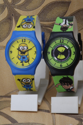 VIRAKTI Unique Designer Dial Round Case Fancy Rubber Belt Unique Designer Dial Round Case Fancy Rubber Belt Analog Watch  - For Boys & Girls