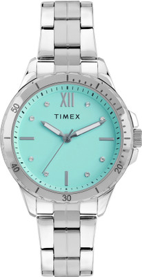 TIMEX TWEL232SMU02 Timex Blue Round Dial Analog Watch  - For Women