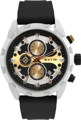 EXTRI New Collection Men Round Black Chronograph X6077-E Analog Watch  - For Men