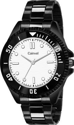 CAINVEL CV8199 Black Chain White Dial Analog Watch  - For Men