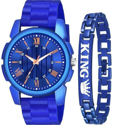 SHURAI Couple Combo Every day wear Black Dial with Stainless Steel Strap -Bracelet Watch Analog Watch  - For Men