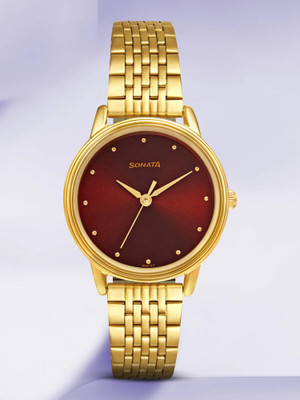 SONATA 8175YM03 Gold Edit Analog Watch  - For Women