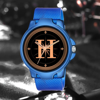 FEMEO -H-3K-BLU-SFR-1 Alpha Heritage Collection H Blue Strap Watch for Man & Boys Analog Watch  - For Men