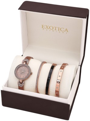 EXOTICA EX-W-06-Coffee+JW-Coffee Women’s Watch Analog Watch  - For Women