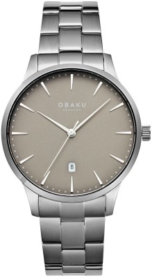 OBAKU Lyng Stor Smokey Analog Watch  - For Men