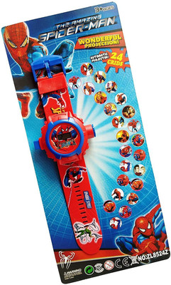 KAS BA Digital Watch/Spiderman Watch for Kids/Projector Watches for Boys & Girls Projector Digital Watch  - For Boys