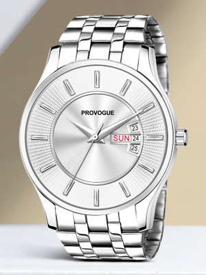 PROVOGUE PRV-217-SILVER Working Day and Date Analog Watch  - For Men