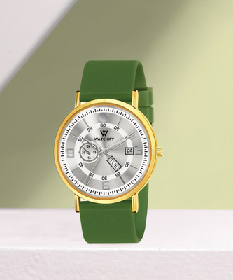 watchify Watchify Royal Round Green Elegant Day & Date Series Round Analog Quartz For Women/Girls Analog Watch  - For Men & Women