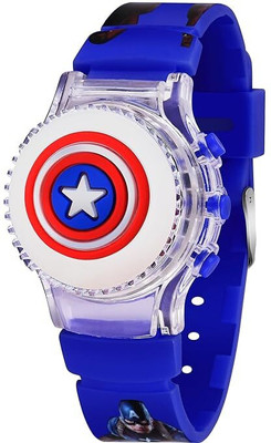 Mahi Trendz Rotating Top LED Digital Boys Children Toys Watch for Kids Analog Watch  - For Boys