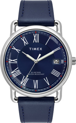TIMEX TWEG25600 Blue Round Dial Quartz Analog Watch  - For Men