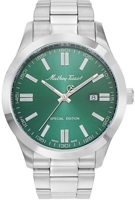 Mathey-Tissot H455VE Swiss Made Quartz Green Dial Analog Watch  - For Men