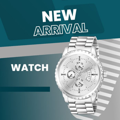 house of common Beautiful Chronograph Watch with Chain Belt Analog Watch  - For Men