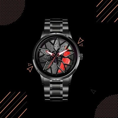 JARURATI STORE Men’s Luxury Rotating Wheel Analog Watch Wheel-43 Analog Watch  - For Men