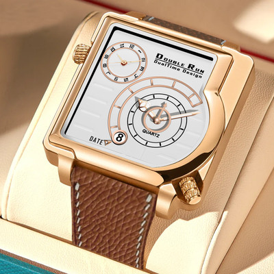 DoubleRun Analog Watch  - For Men
