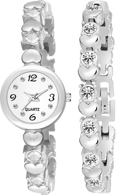 frozil Band And Bracelet Combo For Girls Watch For Womens Pack Of 2 Analog Watch  - For Women