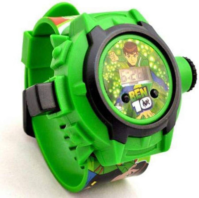 SHAH ENTERPRISES BEN10 24 Crids Projector Digital Display Watches For Boys & Girls Birthday BEN10 24 Crids Images Projector Digital Display Watches for Kids Digital Watch  - For Boys & Girls