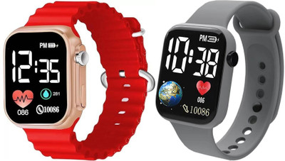 Fash Digital Waterproof LED Display Kids Watch for Boys & Girls Unisex Sport Digital Watch For Men - Women & Children Digital Watch  - For Boys & Girls