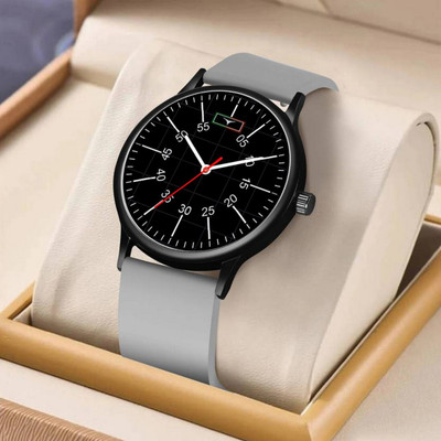 NESTER SL 10 GREY Elegant Silicon Strap Watch for Men | Premium Casual Quartz Design Analog Watch  - For Men