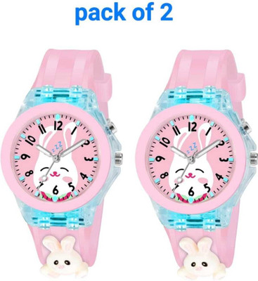 RAVIVARIYA kids combo2 pink rebbit Analog Watch  - For Boys & Girls