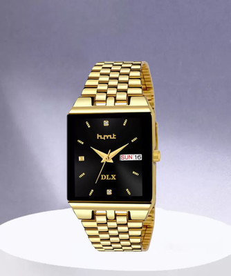 ihmt HMTS Day & Date Series Original Golden Plating Quartz Metal Wrist Watch Analog Watch  - For Men