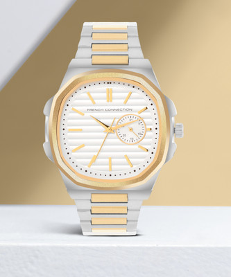 French Connection New Collection Silver Dial Analog Watch  - For Men