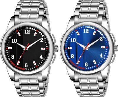 SHURAI Blue and Black dial watch for men and boys Analog Watch - For Men Combo Pack Of 2 Analog Watch  - For Men