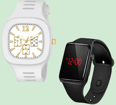 Haifun Led White Miller New Design Super Quality Analog Watch  - For Boys & Girls