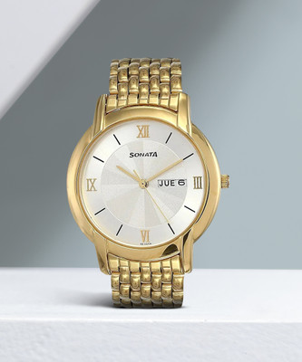 SONATA Metal7954YM01 Analog Watch  - For Men