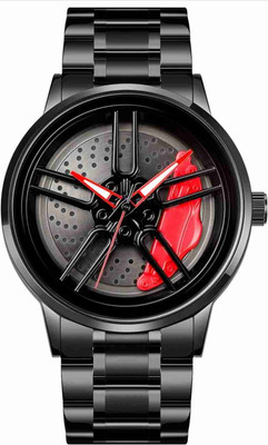 Ukp Boys And Men's 3D Rotating Wheel Dial Watch Analog Watch  - For Men