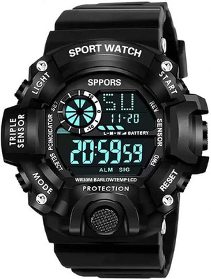 Om Collection RT-BLK1 Om Collection SPT90 Sports with Alarm Digital Watch  - For Boys & Girls