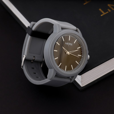 MATRIX Men's Wrist Watch Grey Waterproof Analog Analog Watch  - For Men & Women
