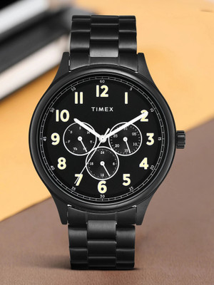 TIMEX Multi Function Black Dial Analog Watch  - For Men