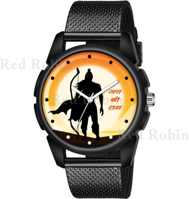 SKOAL JAY-SHREE-RAM-J16-BLK-SFR JAY SHREE RAM Design Stylish Strap Wrist Watch for Hindu Men and Boys Analog Watch  - For Men