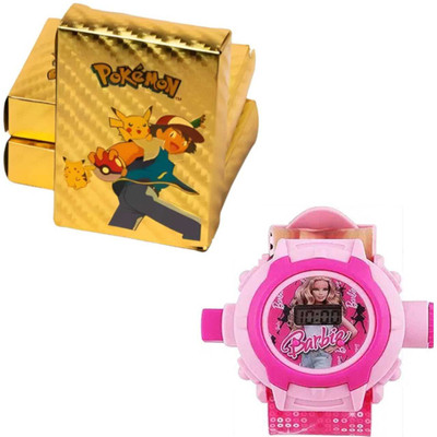 Premio Coppex Barbie Projector Watch - 24-Image Digital Watch  - For Boys & Girls