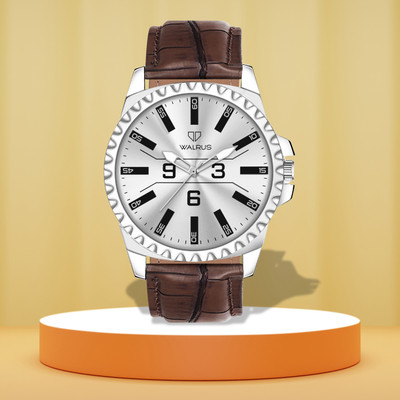 Walrus Walrus Silver Dial Analog Vegan Leather Strap Wrist Watch For Men URBAN-III Analog Watch  - For Men