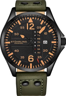 STUHRLING 3916.3 Men's Quartz Aviator Collection watch Aviator Analog Watch  - For Men