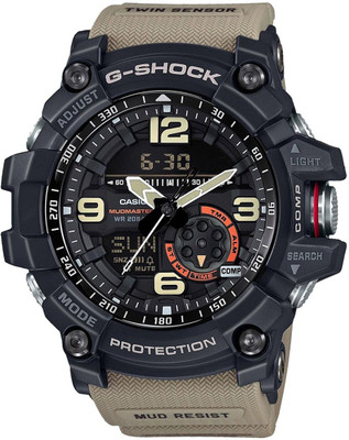 CASIO GG-1000-1A5DR G-Shock GG-1000-1A5DR Black Dial Brown Resin Strap Analog-Digital Watch  - For Men