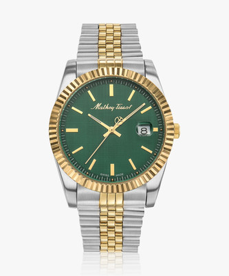 Mathey-Tissot H810BV Swiss Made Quartz Green Dial Analog Watch  - For Men