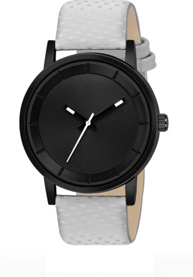 Stepso MT02 New Stylist Analogue Black Dial Stylish Grey Dotted Leather Strap Boys And Men Analog Watch  - For Men