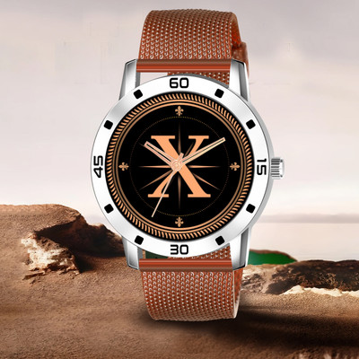 Red Robin -X-AVO-SIL-BRW-SFR-1 Alpha Heritage Collection X Brown Strap Watch for Man & Boys Analog Watch  - For Men