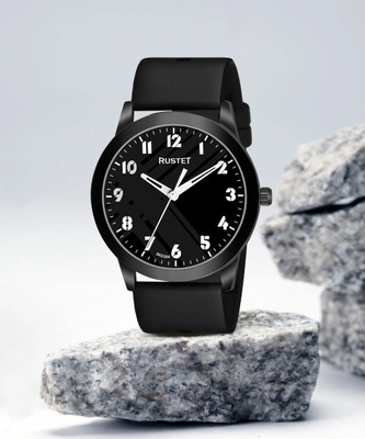 RUSTET LD-BK060-BLACK Analog Watch  - For Men