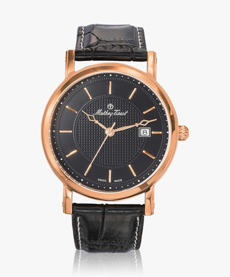 Mathey-Tissot HB611251PN Swiss Made Quartz Black Dial Analog Watch  - For Men