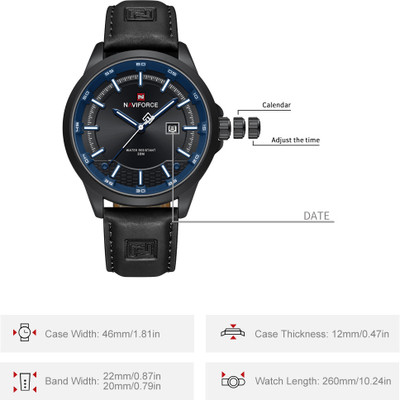 Alix 9248 Japanese Movement Luminous Waterproof Sports Look with Date Display Analog Watch  - For Men