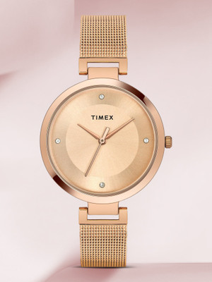 TIMEX Rose Gold Dial Analog Watch  - For Women