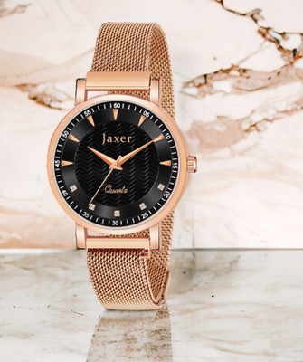 Jaxer JXRW2577 Rose Gold Mesh Chain Analog Watch  - For Women