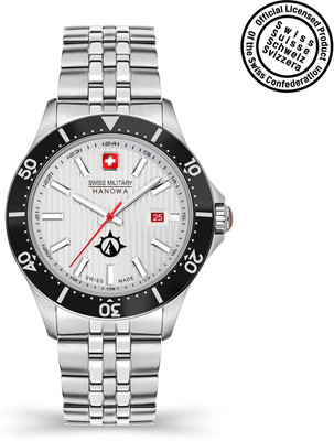 Swiss Military Hanowa FLAGSHIP X Water Resistant Dial 3 HAND Stainless Steel Strap Analog Watch  - For Men