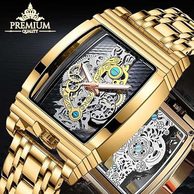 Glowme Hollow Skeleton Muskan Creations Analog Watch  - For Men