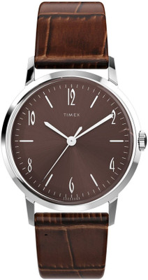 TIMEX TW2W93300UJ TIMEX Marlin Brown Round Dial Analog Watch  - For Men