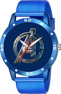 LAXMO New Branded & Stylish Fab Blue Avenger Dial & Blue PU Belt Watch For Mens & Boys Analog Watch  - For Men