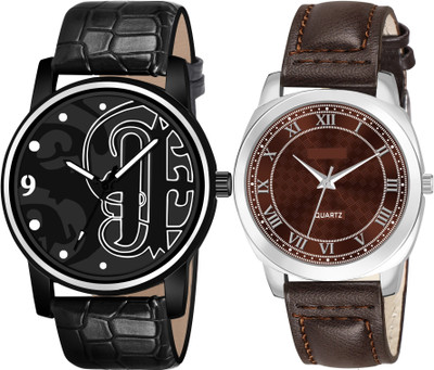 TVILLA Brown Cubic Designer Printed Dial MZ-LR338 Analog Watch  - For Men & Women